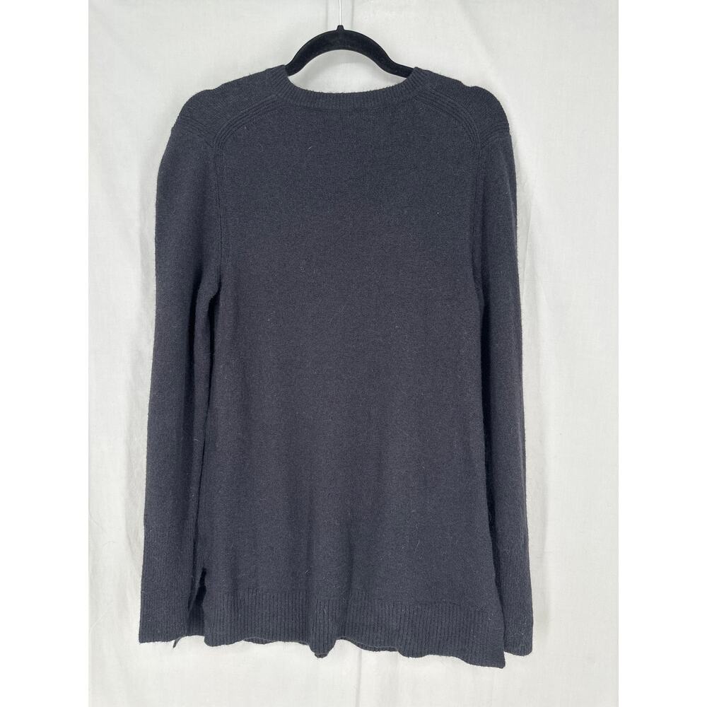 J Crew Sweater Women Small Black Merino Wool Alpaca Tunic Long Soft Cozy Capsule - Picture 3 of 7